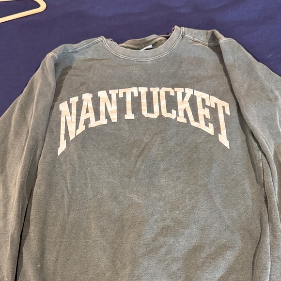 Comfort Colors Green Nantucket Sweatshirt - Picture 1 of 2